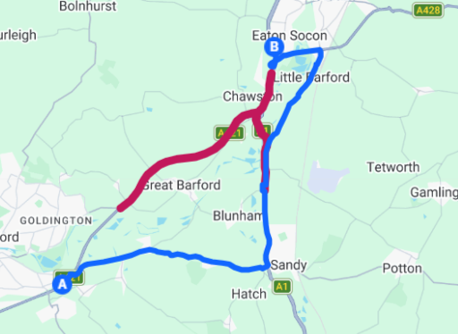 diversion map