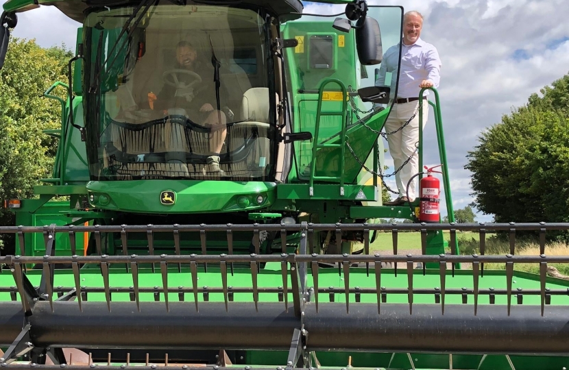 RF combine harvester