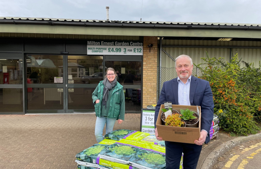 RF at Milton Ernest Garden Centre