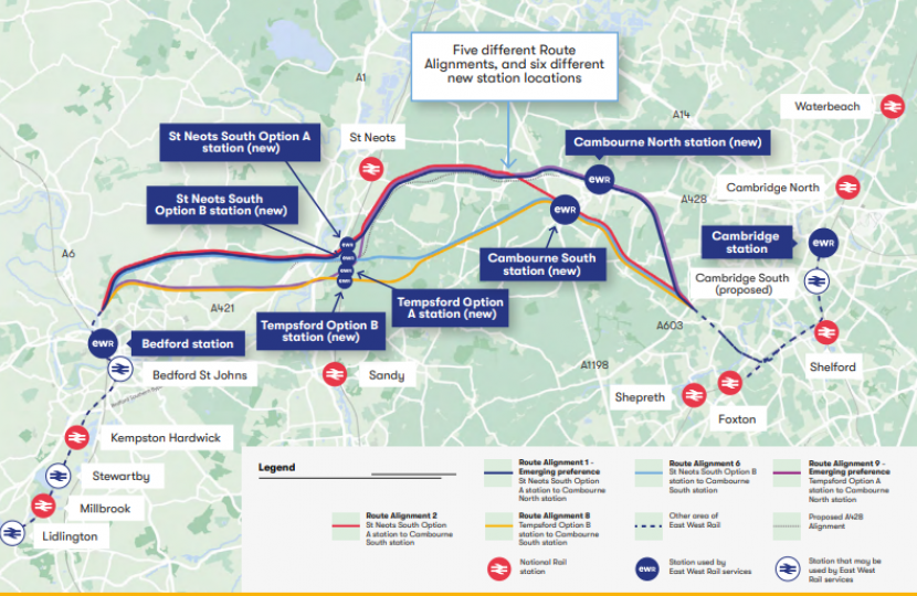 EWR five route options