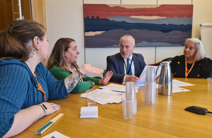 Richard Fuller meeting with IWGB in Parliament