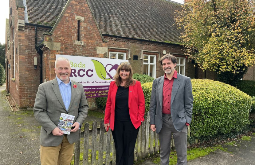 Richard visiting Beds RCC in Cardington