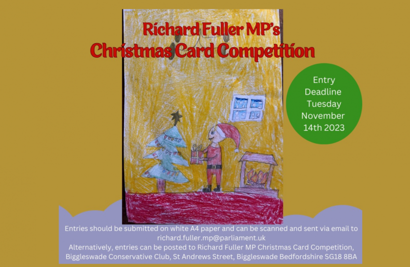 Christmas Card Competition Poster