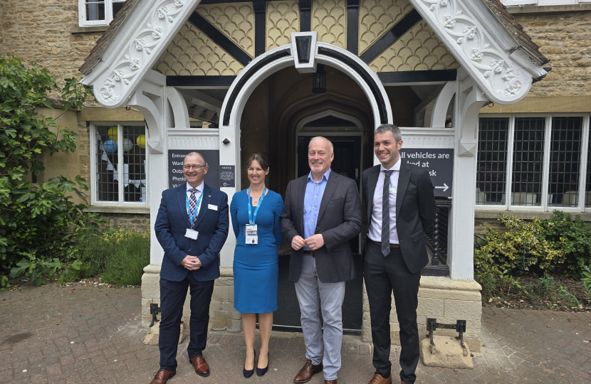 Richard Fuller MP at the Manor Hospital Biddenham