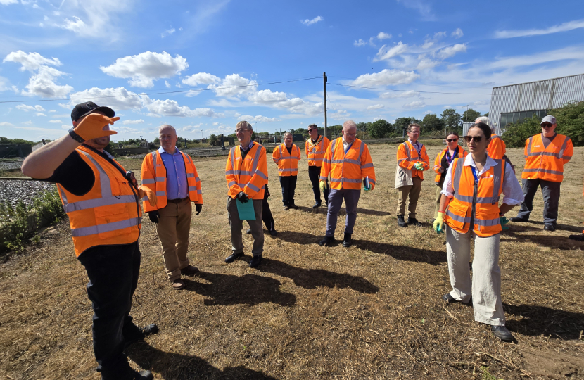 Richard Fuller MP at Biggleswade Water Recycling Centre