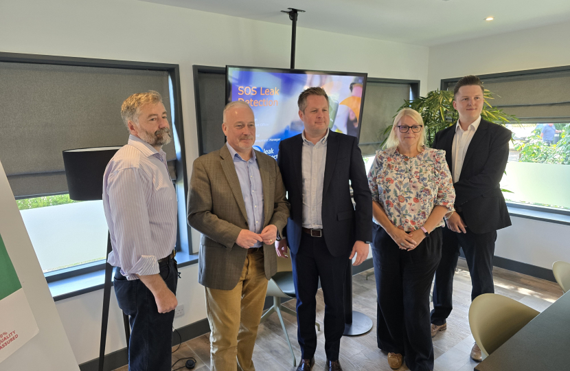Richard Fuller MP at SOS Leak Detection