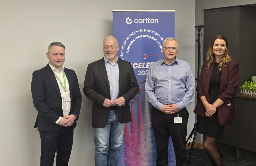 Richard with the team at Carlton Packaging