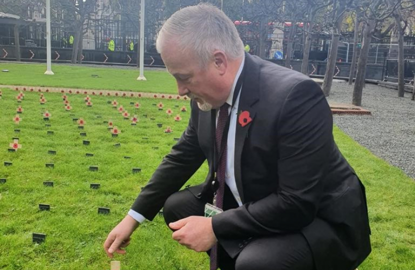 Constituency Garden of Remembrance - RF laying stake