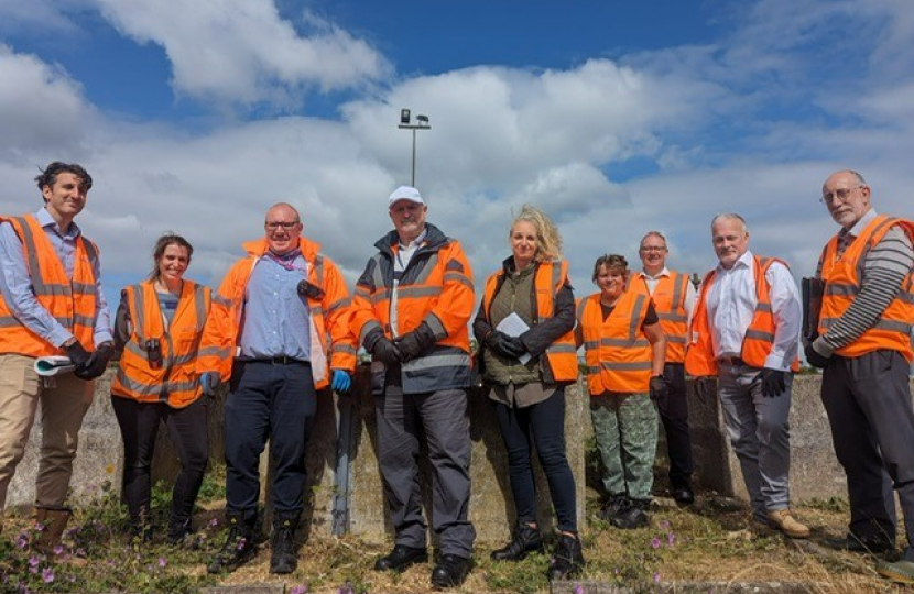 Richard visits Water Treatment facility in Great Barford