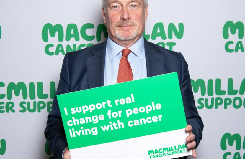 Richard at the Macmillan Cancer Coffee Morning in Westminster