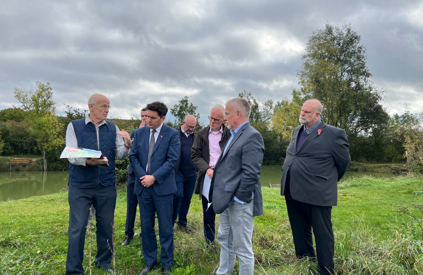 Huw Merriman meeting with parish councillors and BFARe