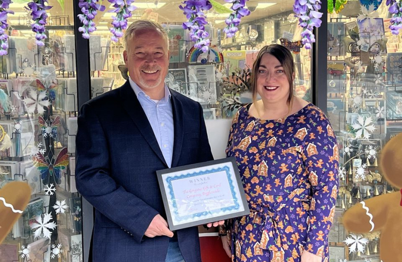 Richard with Sarah from Gorgeous Gift & Card Company