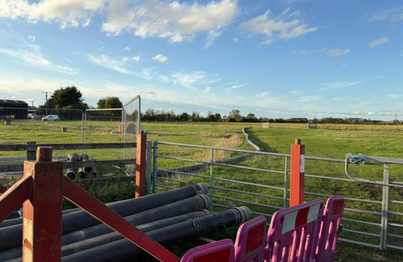 Picture of flood prevention work in Tempsford