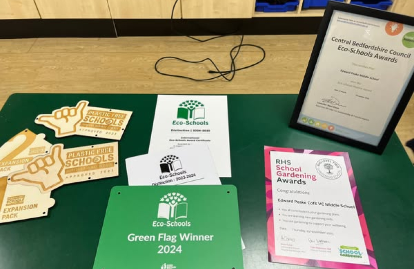 Edward Peake School green awards and accreditations