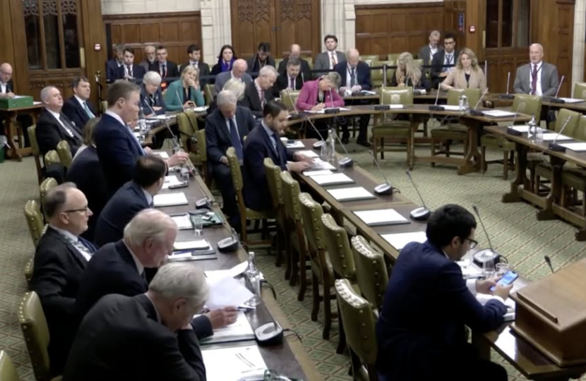 Richard attending the Westminster Hall debate in January 2025 on Listed Places of Worship Scheme