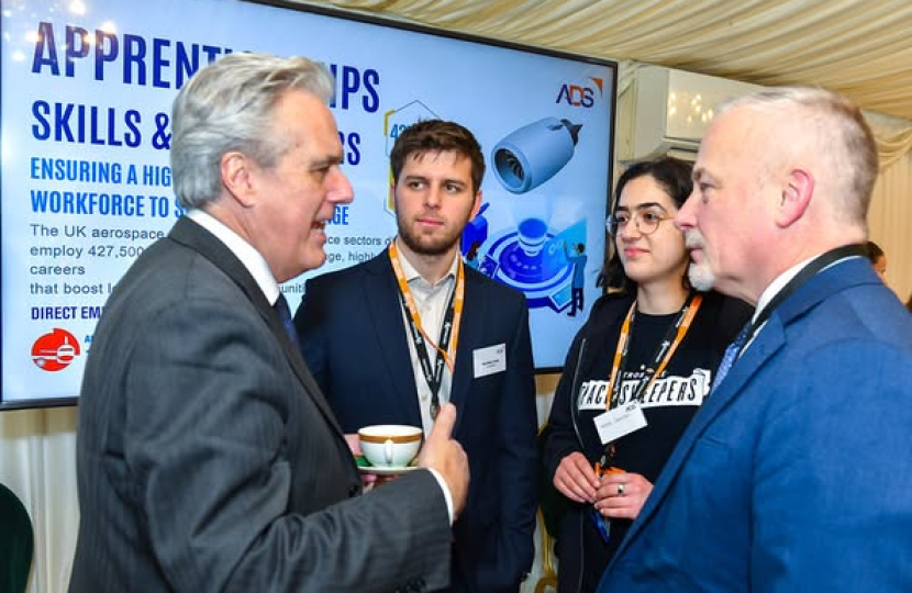 Richard Fuller at the ADS Apprentices Reception in Parliament