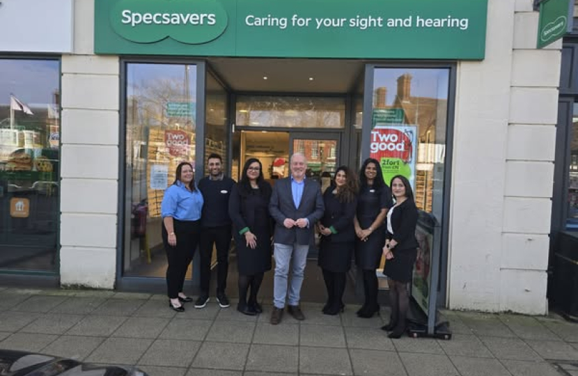 Richard Fuller at Specsavers in Biggleswade