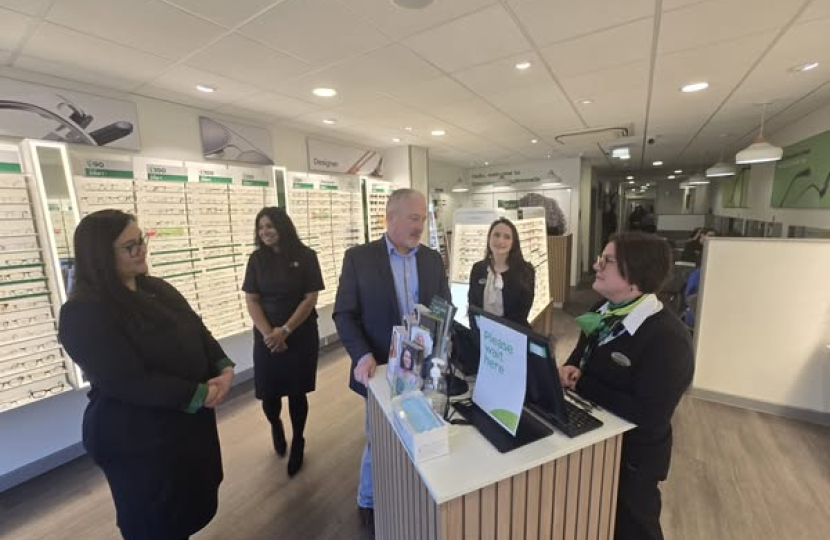 Richard Fuller at Specsavers in Biggleswade