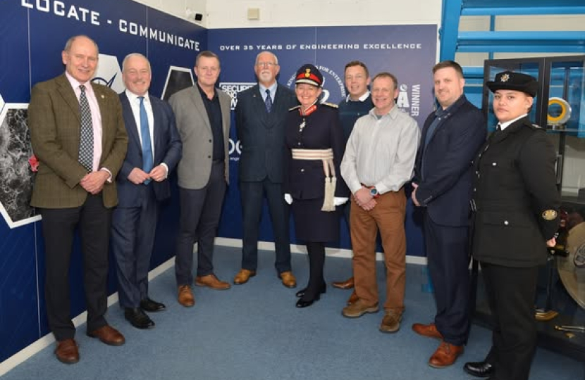 Richard fuller at Smith Myers for the presentation of their King's Award for Enterprise