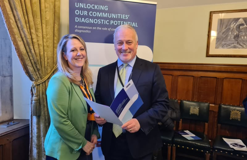 Richard Fuller MP with Dr Jayne Ellis from BIVDA