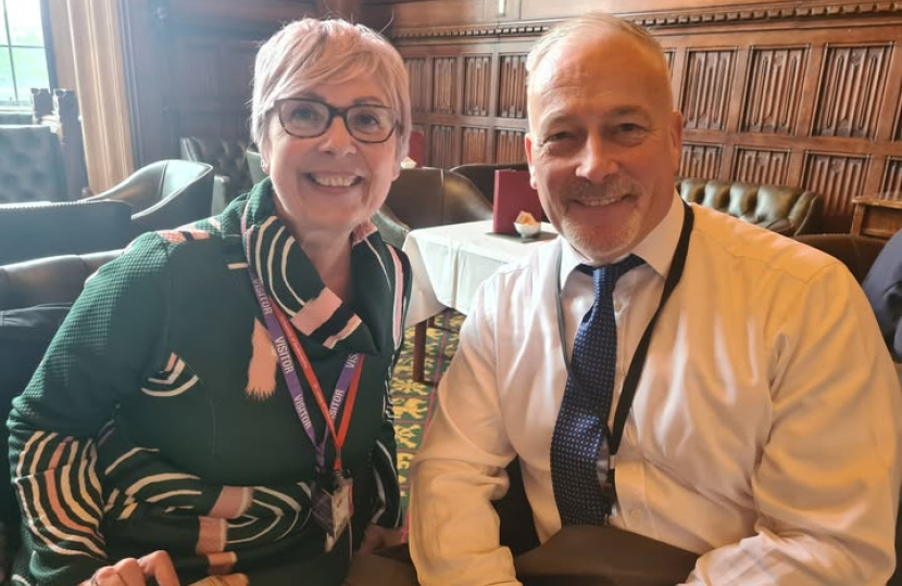 Richard Fuller with constituent Patrizia