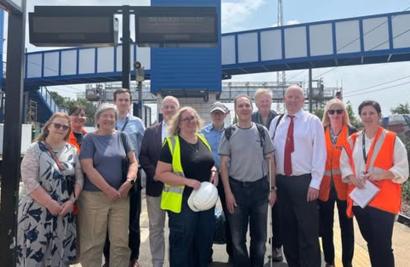 Stakeholders involved in the access of all project the meeting at Biggleswade Railway Station