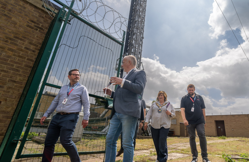 Richard Fuller at the 60th anniversary of Sandy Heath Transmitter