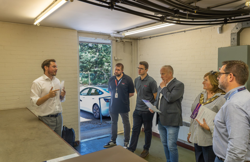 Richard Fuller at the 60th anniversary of Sandy Heath Transmitter