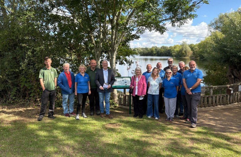 Official unveiling of Raft of Otters Sculpture at Harrold Odell Country Park with Friends of HOCP