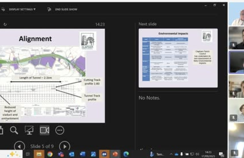Richard meeting with EWR and Clapham PC