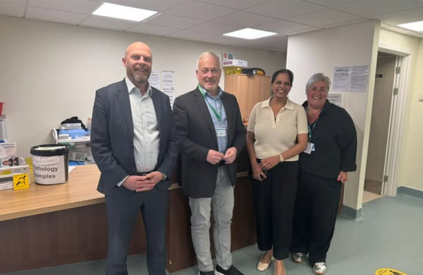 Richard Fuller MP with the team at Ivel Medical Centre