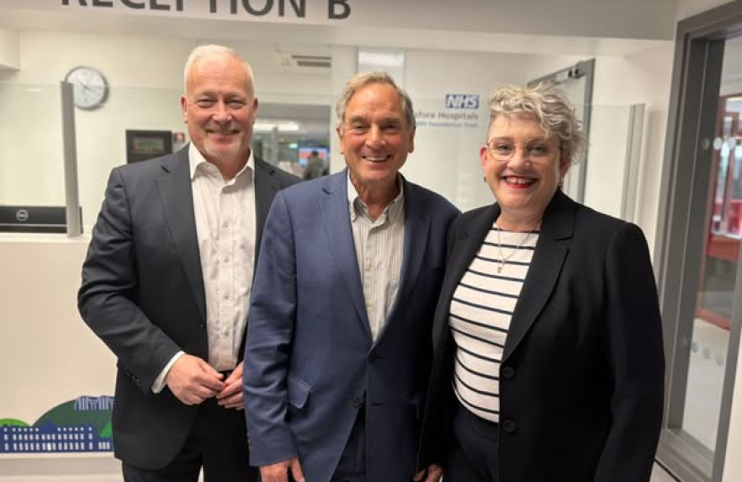 Richard at the opening of the new Bedford Community Diagnostic Centre