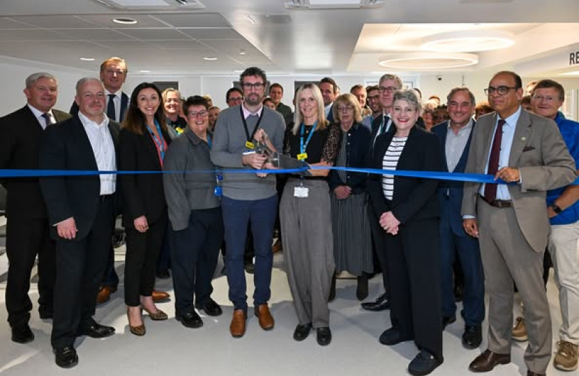 Richard at the opening of the new Bedford Community Diagnostic Centre