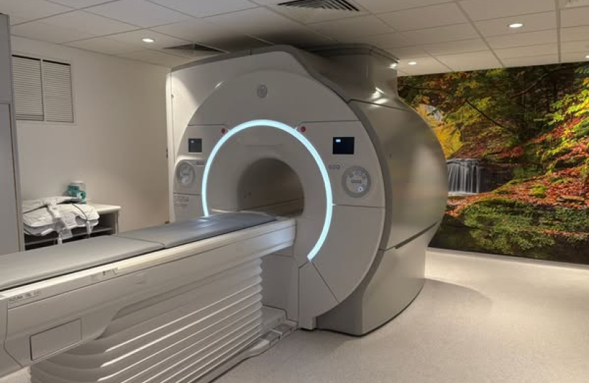 Richard at the opening of the new Bedford Community Diagnostic Centre