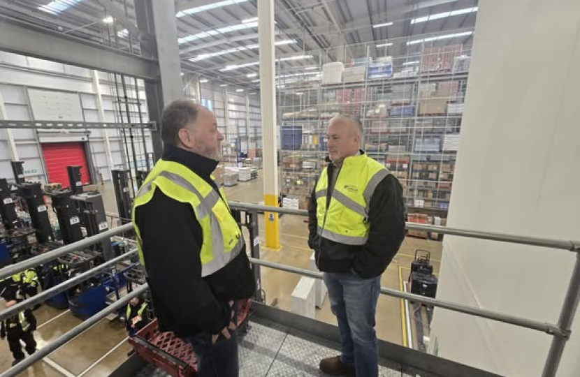 Richard Fuller MP at Bidfood in Biggleswade