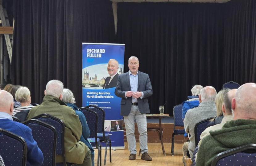 Sandy Town Hall meeting with Richard Fuller MP