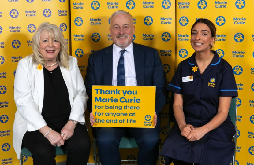 Richard attending the Marie Curie Daffodil Appeal Launch