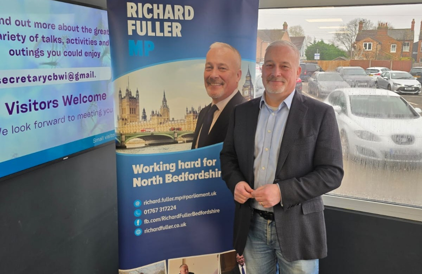 Richard Fuller MP at Clapham Village Hall for Drop-in Surgery