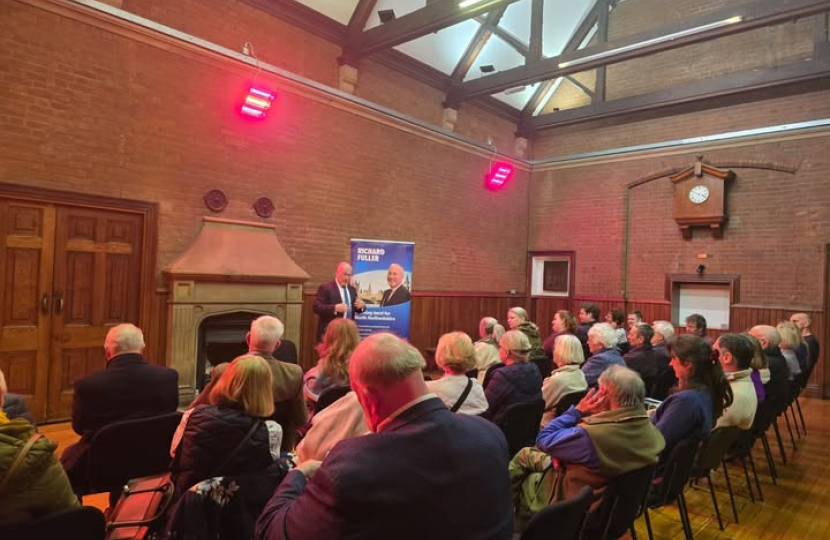 Photo taken from Richard Fuller's last public meeting in Cardington
