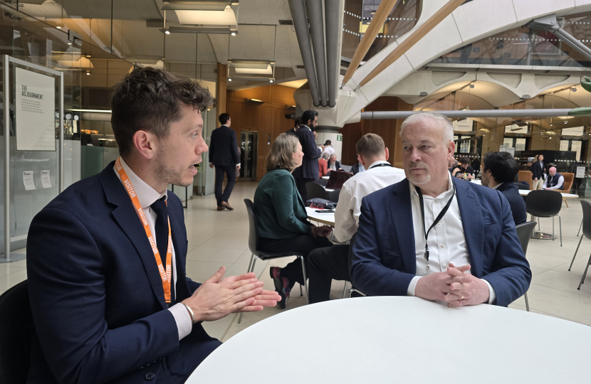 Richard Fuller MP with Jack Foden of Post Office