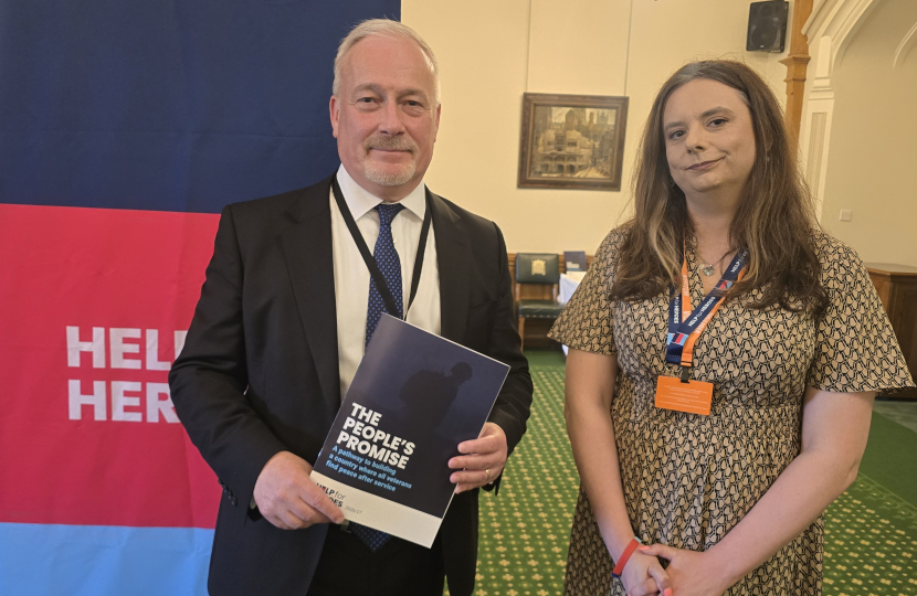 Richard Fuller MP with Sasha Misra of Help for Heroes