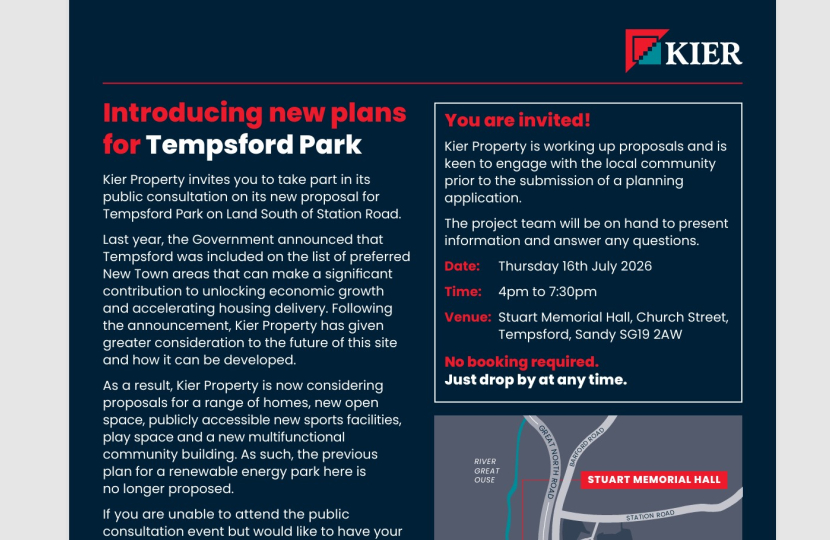 Kier Tempsford Park Flyer