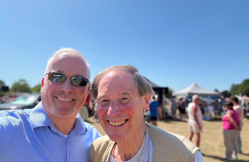 Richard Fuller MP with Cllr Robert Rigby at the Bromham Show