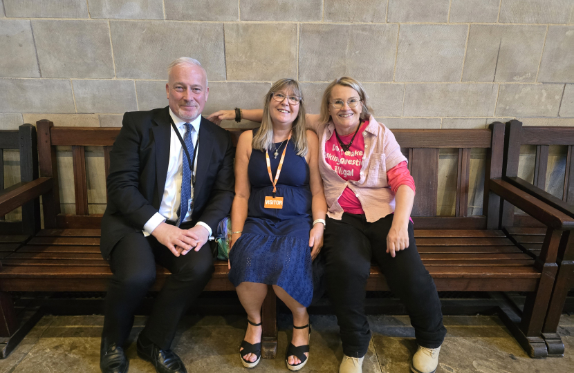 Richard in Parliament with Deborah Malone LGB Alliance UK