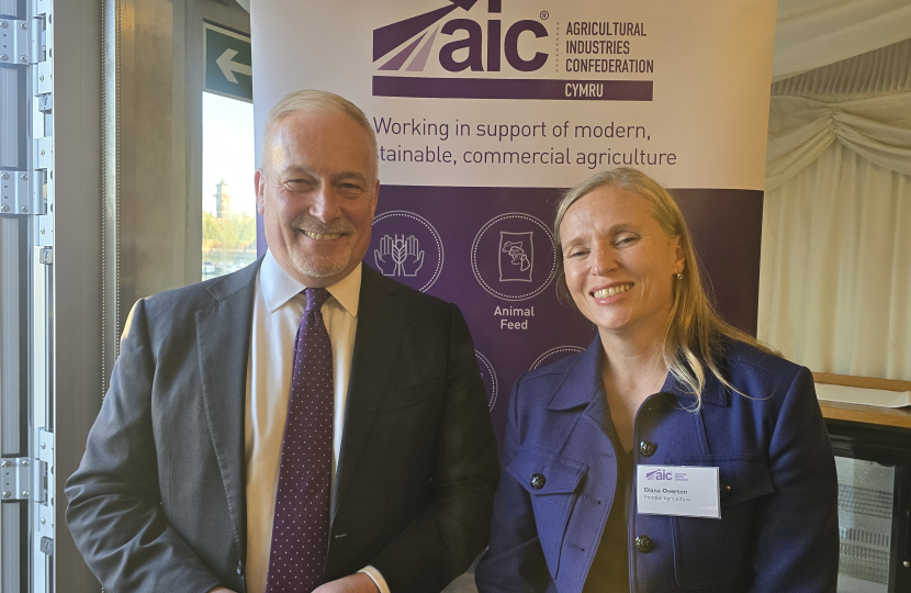 Richard Fuller MP with Diana Overton, Group Managing Director of Frontier Agriculture