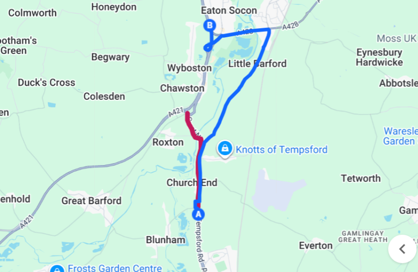 A1 northbound diversion