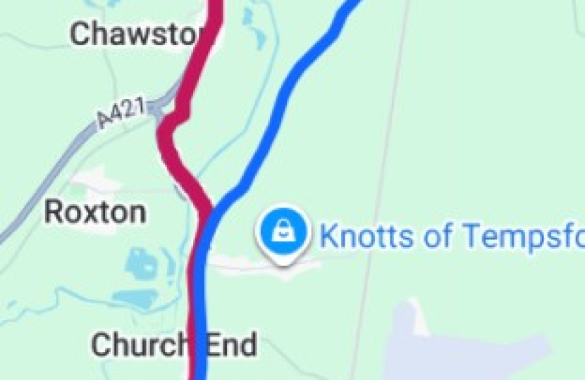 A1 Southound Diversion Map