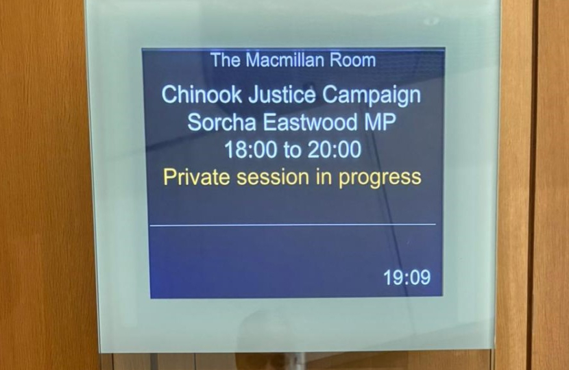 Image if Chinook Justice Campaign in Parliament