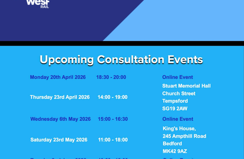 EWR consultation events poster