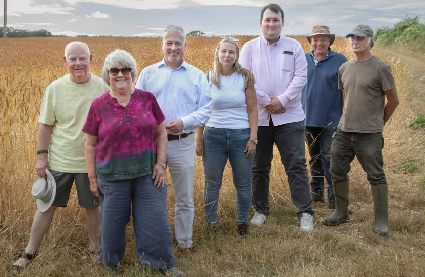 Richard visiting the ite of Special Scientific Interest in his constituency between Pavenham and Stevington on the Ouse Valley Way